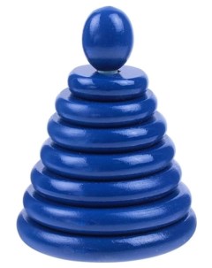 Игрушка Пирамидка синяя 13 см Rntoys