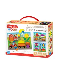 Пазл Baby Toys деревянный 35 элементов 04098 Тридевятое царство