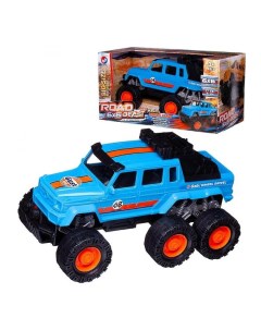 Машина Junfa Джип внедорожник 6х6 Дорожный зверь 1 14 синяя WC 11568 Junfa toys