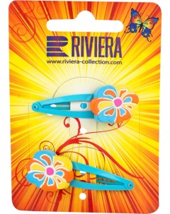 Заколки для волос детские металлические пластмассовые 2 шт Riviera®