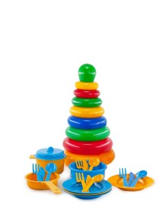Набор игрушечной посуды развивающие игрушки для песочницы N00977 VP 2 6 Верес-про