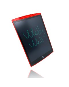 Графический планшет для рисования с LCD экраном 12 красный Wellywell