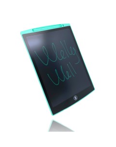 Графический планшет для рисования с LCD экраном 12 бирюзовый Wellywell