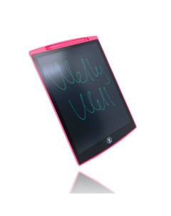 Графический планшет для рисования с LCD экраном 12 розовый Wellywell