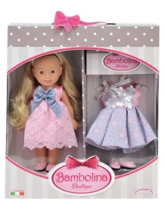 Кукла Bambolina Маленькая модница с праздничным платьем 30 см Dimian