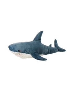 Мягкая игрушка акула большая синяя 120 см Wellywell