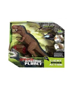 Интерактивная игрушка Junfa Планета динозавров Тираннозавр Рекс пускает пар звук свет Junfa toys