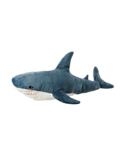 Мягкая игрушка акула большая синяя 100 см Wellywell