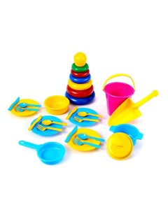 Набор игрушечной посуды развивающие игрушки для песочницы N00994 VP 2 4 5 Верес-про