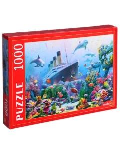Пазл Затонувший Титаник 1000 элементов Рыжий кот
