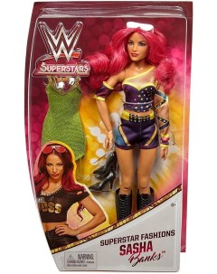 Кукла Саша Бэнкс WWE Superstars Sasha Banks Fashion Doll Mattel