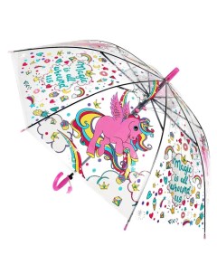Зонт детский r 50см прозрачный полуавтомат ИГРАЕМ ВМЕСТЕ в кор 5x12шт Shantou gepai