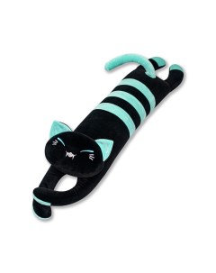 Мягкая игрушка антистресс Черный длинный Кот голубой Штучки, к которым тянутся ручки