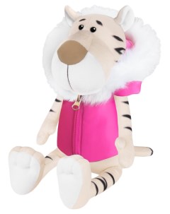 Игрушка мягкая Белая Тигрица в розовой жилетке 24 см Luxury Maxitoys