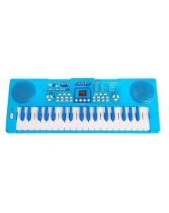 Синтезатор Нежность с микрофоном 37 клавиш цвет голубой Забияка