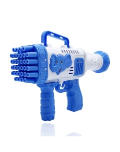 Пушка генератор мыльных пузырей Гатлинг Слоник синий Nano shop