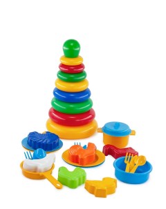 Набор игрушечной посуды развивающие игрушки для песочницы N00987 VP 1 2 6 Верес-про