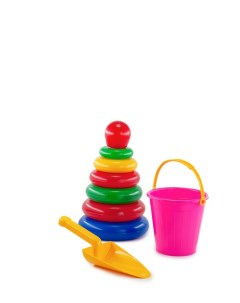 Детский набор игрушек Пирамидка для малышей Формочки для песка N00981 VP 4 5 Верес-про