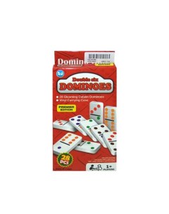 Игра настольная Домино в наборе 28 пластиковых костяшек 10х2 50х20 50 см Junfa toys