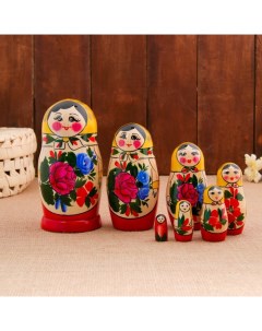 Деревянная игрушка Матрешка Семёновская 7 кукол высшая категория Sima-land