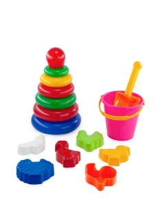 Детский набор игрушек Пирамидка для малышей Формочки для песка N00990 VP 1 4 5 Верес-про