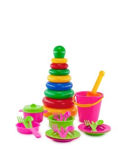 Набор игрушечной посуды развивающие игрушки для песочницы N01007 VP 7 4 6 Верес-про