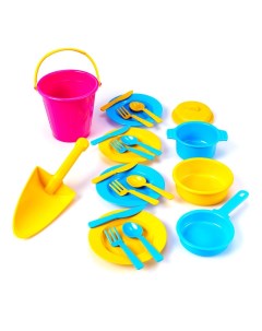 Набор игрушечной посуды развивающие игрушки для песочницы N00975 VP 2 4 Верес-про