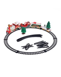 Новогодний поезд свет и музыка Woow toys