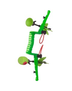 Лук игрушечный игровой с 2 стрелами зеленый Abtoys