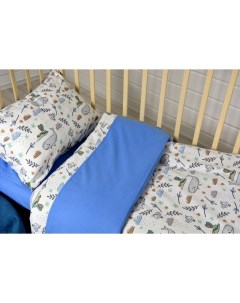 Комплект детского постельного белья КИТ с простыней на резинке 80х130 623081026 Tex-story