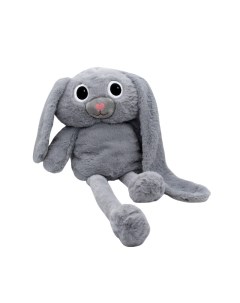 Мягкая игрушка кролик с регулируемыми лапками и ушками 777762 5 серый Nobrand