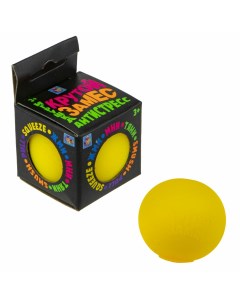 Игрушка антистресс Крутой замес шар 4см желтый Т18026 1 1toy