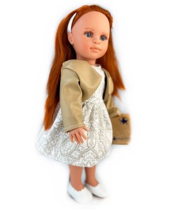 Кукла Нина рыжие волосы в платье и куртке 33 см 33116 Lamagik