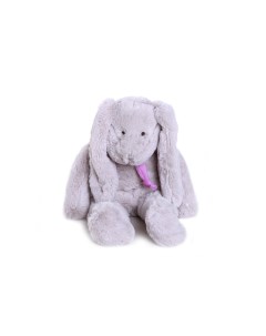 Мягкая игрушка Заяц 40 см серый фиолетовый AT365015 Lapkin