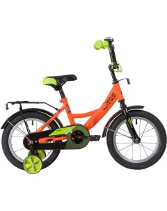 Велосипед Vector 2022 городской детский рама 14 колеса 14 оранжевый зе Novatrack