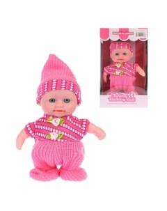 Кукла в розовом костюмчике 20 см Наша игрушка
