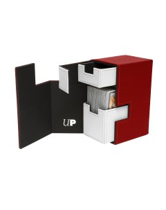 Коробочка m2 1 deck box red white 75 карт кубики Ultra pro