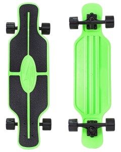 Детский скейтборд Longboard Shark TIR 31 с сумкой зелено черный 408 G Y-scoo