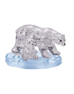 3D головоломка Два белых медведя Crystal puzzle