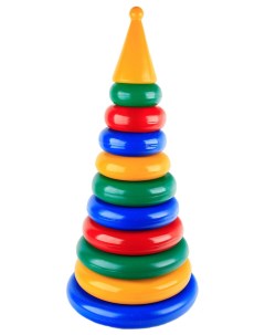 Развивающая игрушка Строим вместе Пирамида Гигант 53 см 12 элементов 5020 Строим вместе счастливое детство