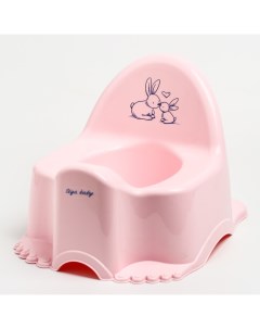 Горшок детский музыкальный Кролики цвет розовый Tega baby