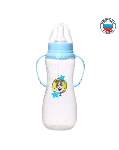 Бутылочка для кормления Собачка Джекки детская приталенная с ручками 250 мл от 0 мес Mum&baby
