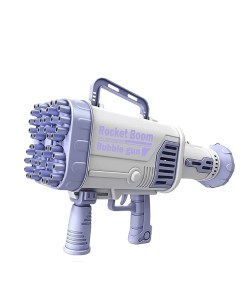 Аккумуляторная пушка генератор мыльных пузырей Bubble Rocket синий Nano shop