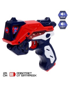 Пистолет игрушечный Space blaster свет звук работает от батареек цвет МИКС X-force