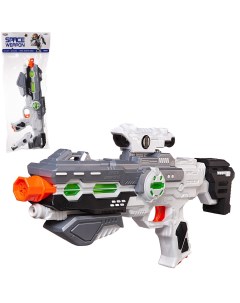 Бластер игрушечный Junfa Space Weapon со световыми и звуковыми эффектами 46х6 7х22 см Junfa toys