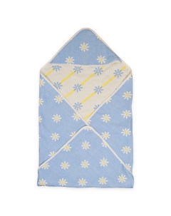 BF BLNT 41 Детское конверт одеяло весеннее Ромашки цвет голубой 90х90 см Baby fox