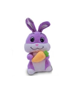 Mягкая игрушка Зайчик с морковкой 30 см Oktoys