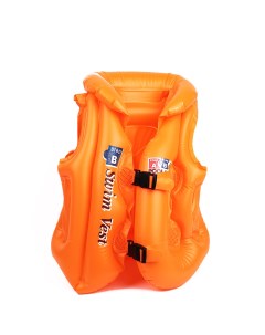 Жилет для плавания надувной Swim Vest детский спасательный оранжевый BG0134D Baziator