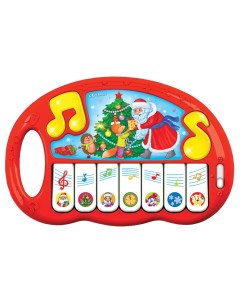 Развивающая музыкальная игрушка Пианино детское Новый год 28283 1 Азбукварик