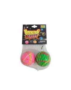 Мячик попрыгунчик 4 см Полосатый набор 2 шт цвета в асс 45Y Junfa toys